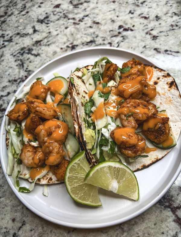 Honey Chipotle Shrimp Tacos