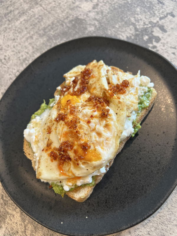Avocado Cottage Cheese Toast