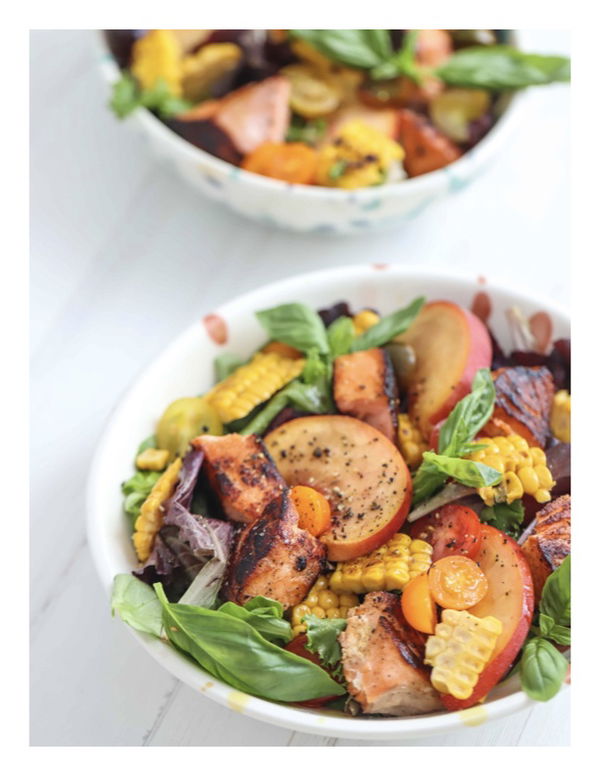 Salmon Peach Salad