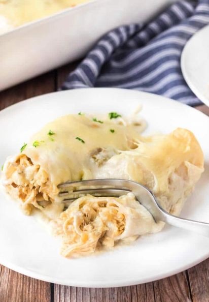 White Chicken Enchiladas