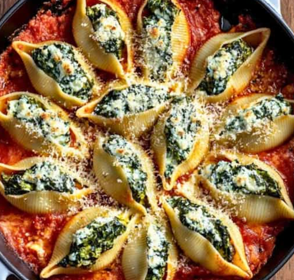 Spinach and Ricotta Stuffed Shells
