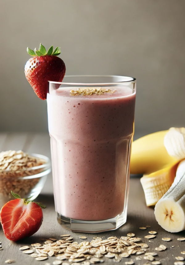 Strawberry Banana Oat Smoothie