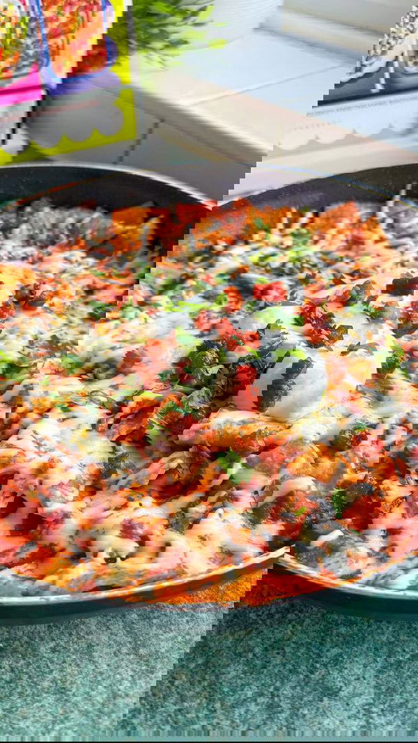 One Pan Chicken & Chorizo ‘Enchiladas’