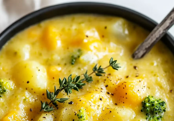 Broccoli, Potato & Cheddar Soup