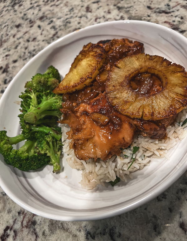 Pineapple Barbecue Chicken Thighs