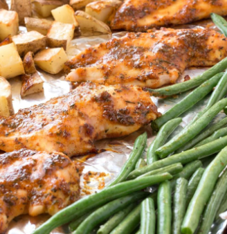 Honey Mustard Sheet Pan Dinner