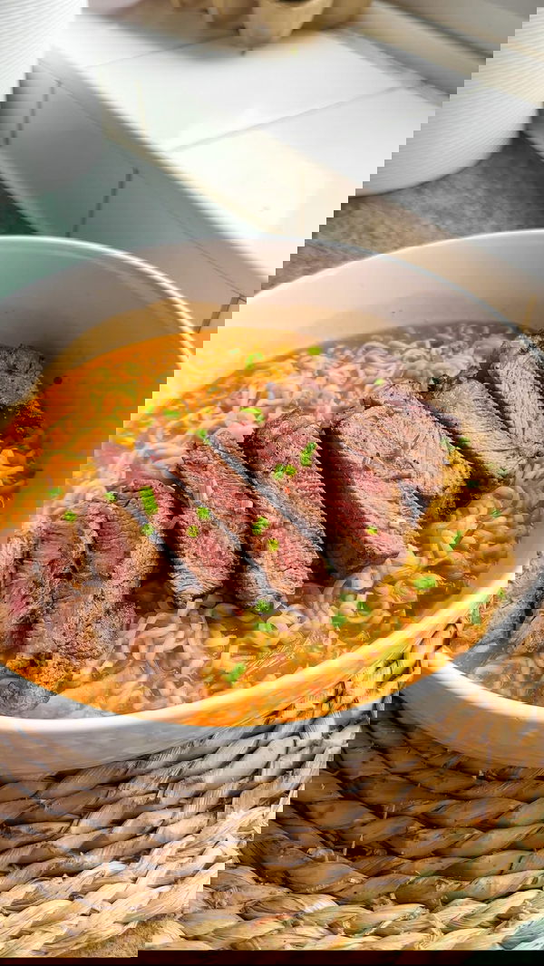 Easy Creamy Steak Instant Ramen