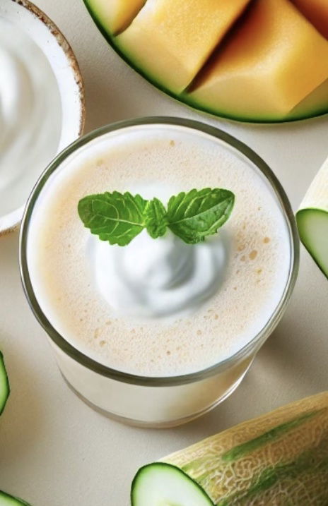 Cantaloupe Mint Smoothie