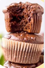Veggie Packed Chocolate Muffins