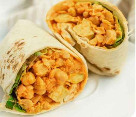 Chickpea and Veggie Wraps