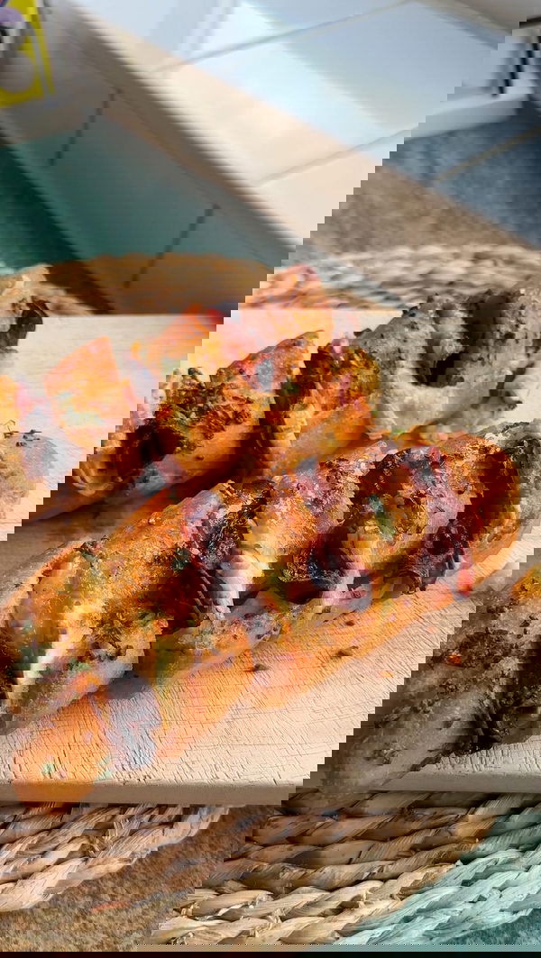 Easy Chorizo & Camembert Garlic Bread