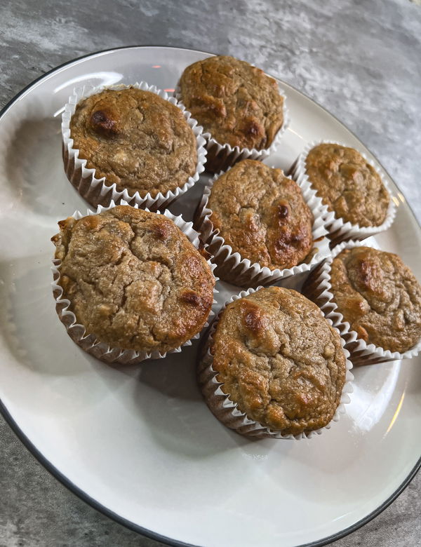 High-Protein Banana Nut Muffins